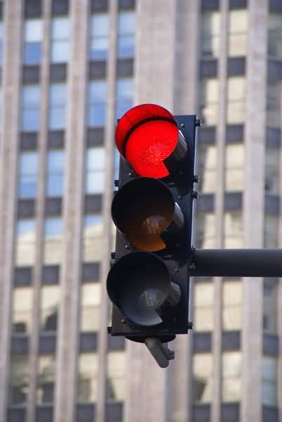 What Does A Red Stop Light Mean? - Flashcard